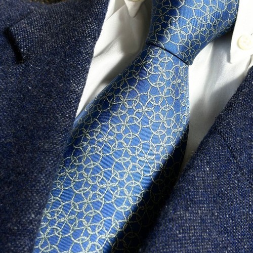 Cravatta hermes blu - hermes, motivo