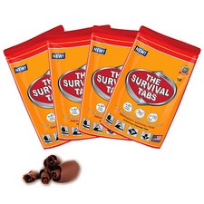 Survival Tabs 96 compresse emergenza alimentare MREs cioccolato scadenza 25 anni