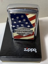 ZIPPO  LIGHTER  HARLEY DAVIDSON Emblema Americana  2006 usato revisionato