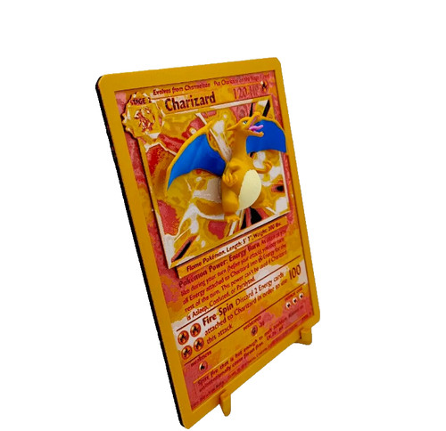 Carta pokemon charizard 1 - 3d,
