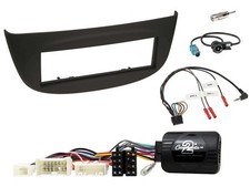 Kit Radio Adattatore Volante DIN Autoradio per Renault Wind 2010-2013 N Nero