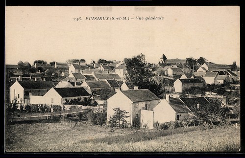 Cpa puisieux vue générale - cpa,