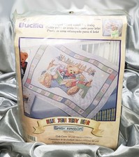 NUOVO KIT COPRI CULLA ORSACCHIOTTO JEANS BLU PUNTO CROCE BUCILLA 43066