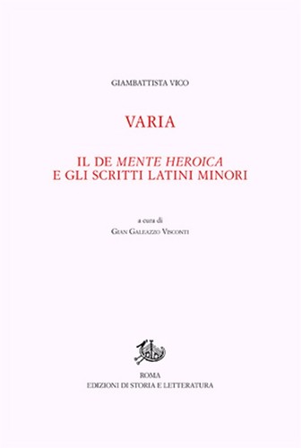 Opere giambattista vico - opere, di