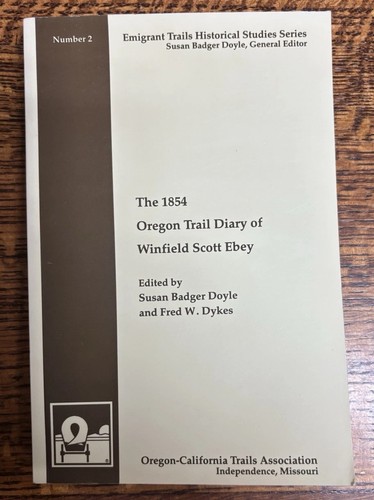 1854 oregon trail - 1854, diary
