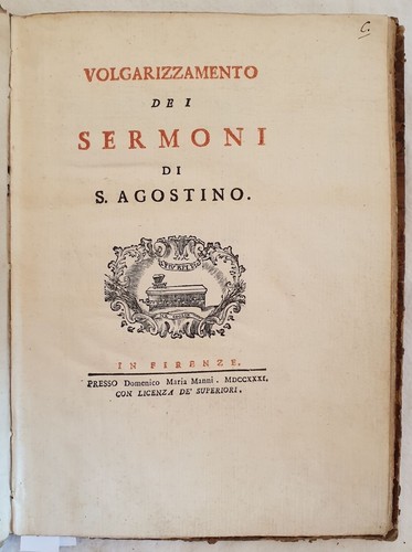 Volgarizzamento dei sermoni - dei,