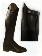 Leather Zip Back Riding Boots