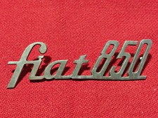 FIAT 850 LOGO SIGLA EMBLEMA FREGIO STEMMA SCRITTA TARGHETTA BADGE OVALE TARGA