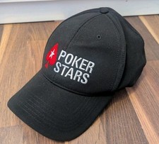 Cappello berretto baseball nuovo ufficiale Poker Stars taglia unica ACE nero gioco d'azzardo