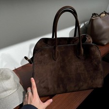 Borsa a mano donna in vera pelle scamosciata grande capacità pendolare tote bag