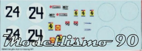 Decal sheet ferrari - ferrari, 365