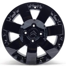 4 cerchi lega citroen c2 c3 c4 r15 nero lucido lt005619