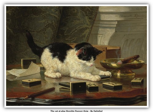 Gatto che gioca henritte - il,