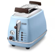 De' Longhi Icona Vintage CTOV2103.AZ Tostapane 2 Slot 900W  Azzurro
