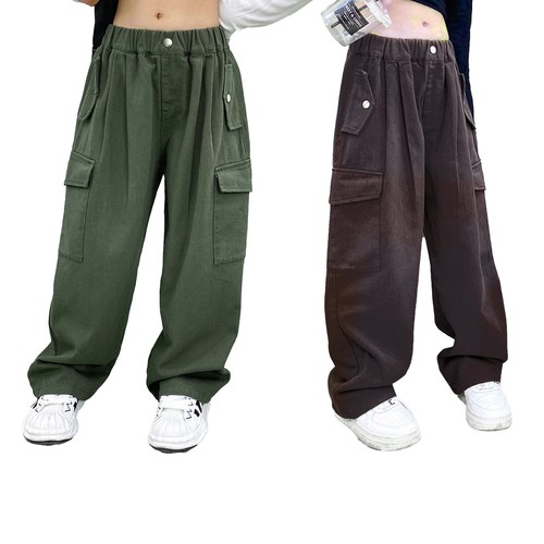 Pantaloni cargo gamba larga - pantaloni, a