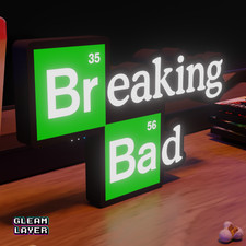 Insegna Luminosa Breaking Bad Led Lightbox Rgb