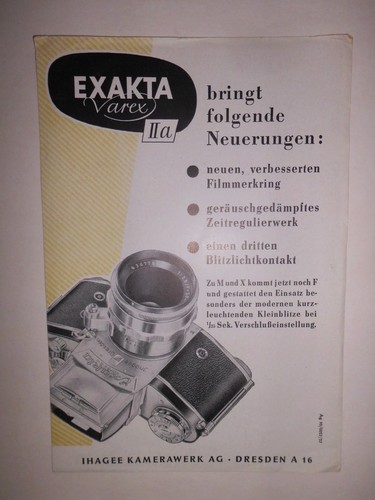 Originale exakta varex iia - originale,