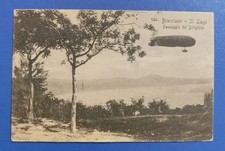 1911 Bracciano (Roma) - il lago col passaggio del dirigibile