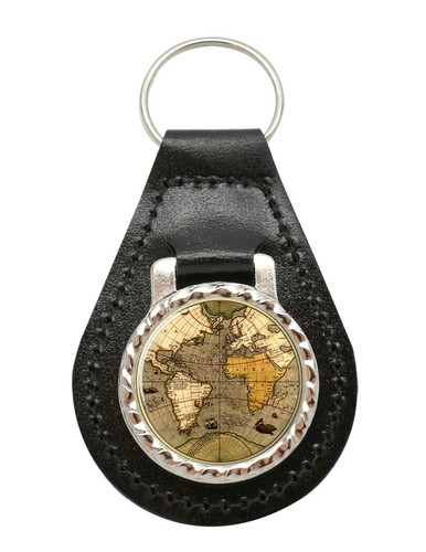 Antico mappamondo pelle - antico,