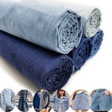 Tessuto denim lavato cotone