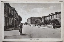Cartolina Sora via Napoli animata bicicletta Frosinone paesaggistica T17