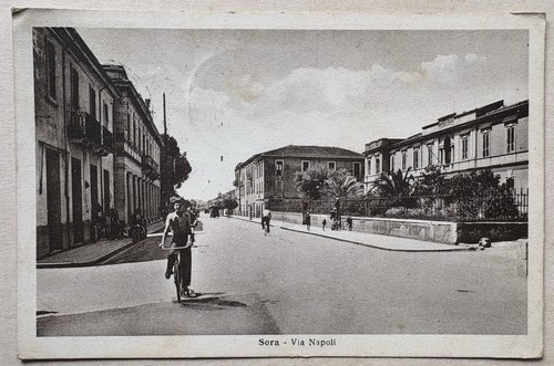Cartolina sora via napoli - cartolina,