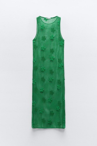 Abito zara cotone uncinetto - zara,