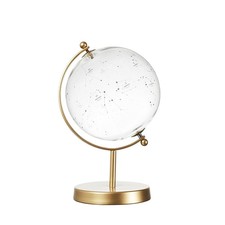 Statuina mappamondo in vetro