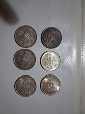 6 Monete Da 500 Lire D'argento