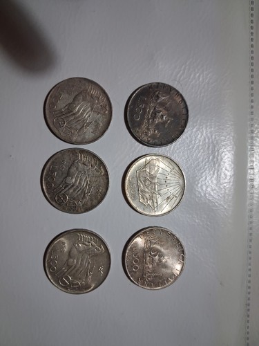 Monete 500 lire d argento - 6, da
