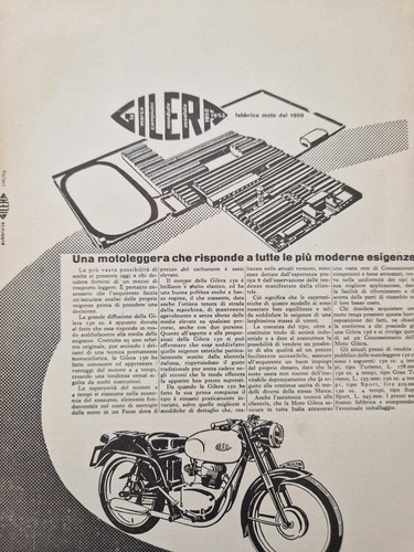 Pubblicita epoca gilera 150 - pubblicita,