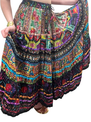 Vintage anni maxi gonna - maxi,