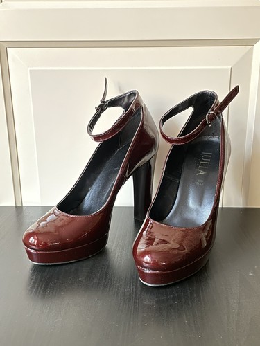 Scarpe bordeax tacco laccetto - bordeax,