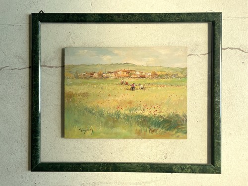 Quadro dipinto olio tavola - dipinto,