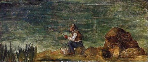 Pescatore sulle rocce - , (1864)