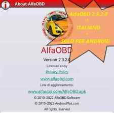 Alfa Obd 2.3.2.0 x Android - ITALIANO (Multilingua) - INSTALLAZIONE DIRETTA 