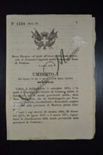 Regio Decreto Umberto I Strada