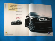 RITAGLIO DI GIORNALE PUBBLICITA' SAAB 93 AERO AUTO DA COLLEZIONE - (141)