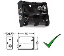 1pz Contenitore per Pile