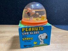 Vintage Peanuts Snoopy Beagle Scout Sno-Globe scatola original