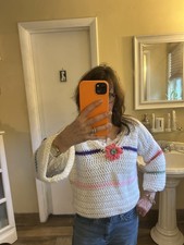 Cardigan ritagliato bianco