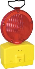 Lampeggiatore lampeggiante stradale rosso 180mm luce fissa a norma cantiere
