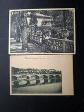 MONCALIERI torino LOTTO 2 CARTOLINE panorama /convalescenziario FIAT VILLA FLORA