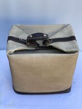 Borsa / valigia quadrata in pelle vintage, anni '40