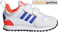SCARPE BAMBINO/BAMBINA ADIDAS ZX 700 HD - GZ7519 col. BIANCO/AZZURRO/ARANCIO