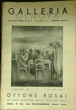OTTONE ROSAI AA.VV. GALLERIA GENOVA 1940 