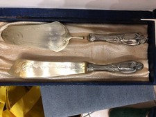 SET SERVIZIO POSATE TAGLIO PORTATE DOLCI TORTA coltello paletta