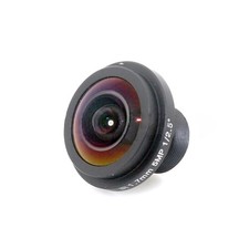 Nero Lente Grandangolo 1/6.3cm for Videocamera IP Fisso F2.0 HD 5mp Fisheye