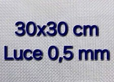 Rete metallica tessuta in acciaio inox, lamiera quadrata 30x30 cm Da 0,5mm