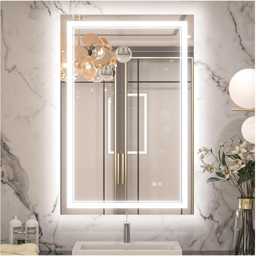 Elegante specchio led 36x24 - led,